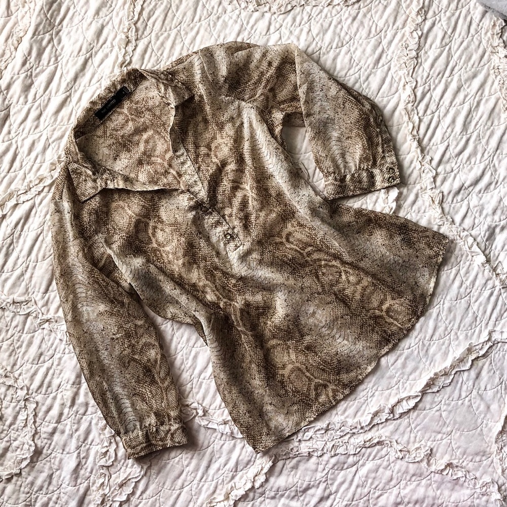 The Limited Snake Print Top